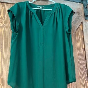 Green Fun to Fun cap sleeve top